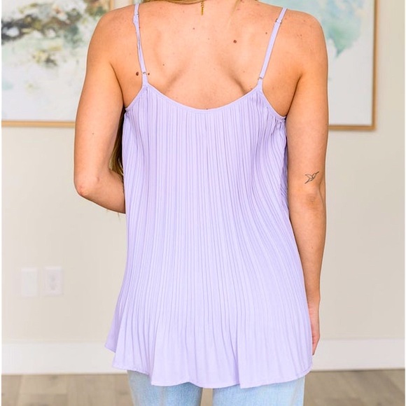 🆕🌿🩷BIBI: BLUSH Front Lace Detailed Pleated Chiffon Top SMALL - Picture 5 of 13